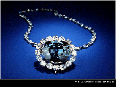Click to enlarge image of the Hope diamond.